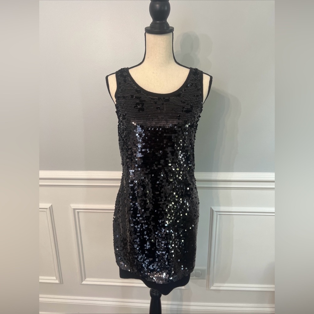 Michael Kors Women's Sleeveless Mini Sweater Sequin Dress Size XS